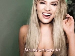 Iknowhannasolo